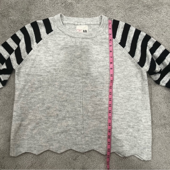 Love lili Striped Sweater Women’s Sz L - Picture 5 of 7